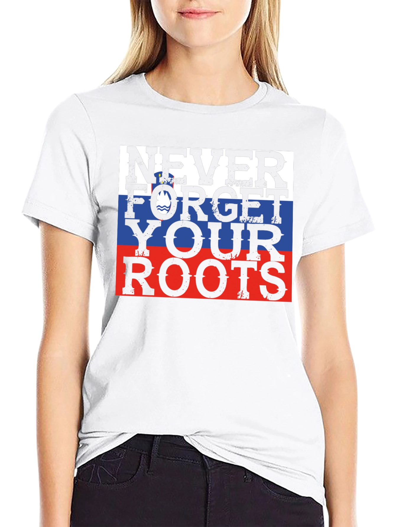 Never Forget Your Roots Slovenia Flag T-Shirt