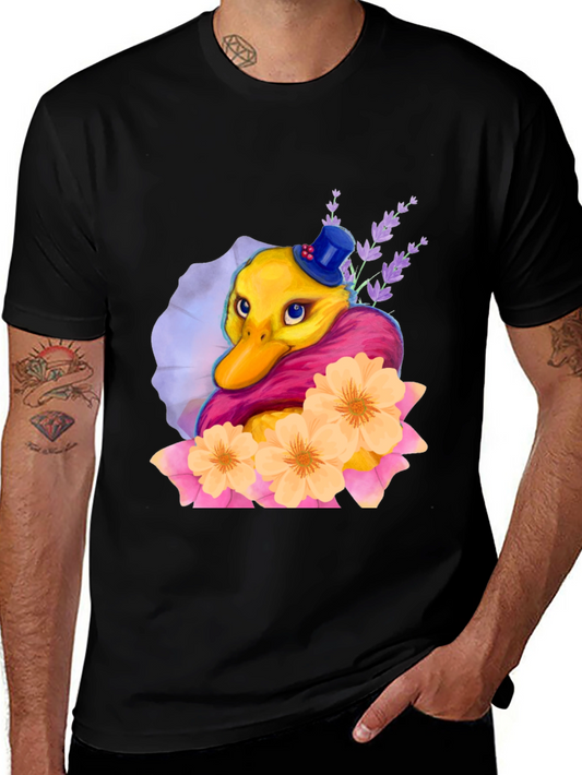 Duck T-Shirt with Flowers