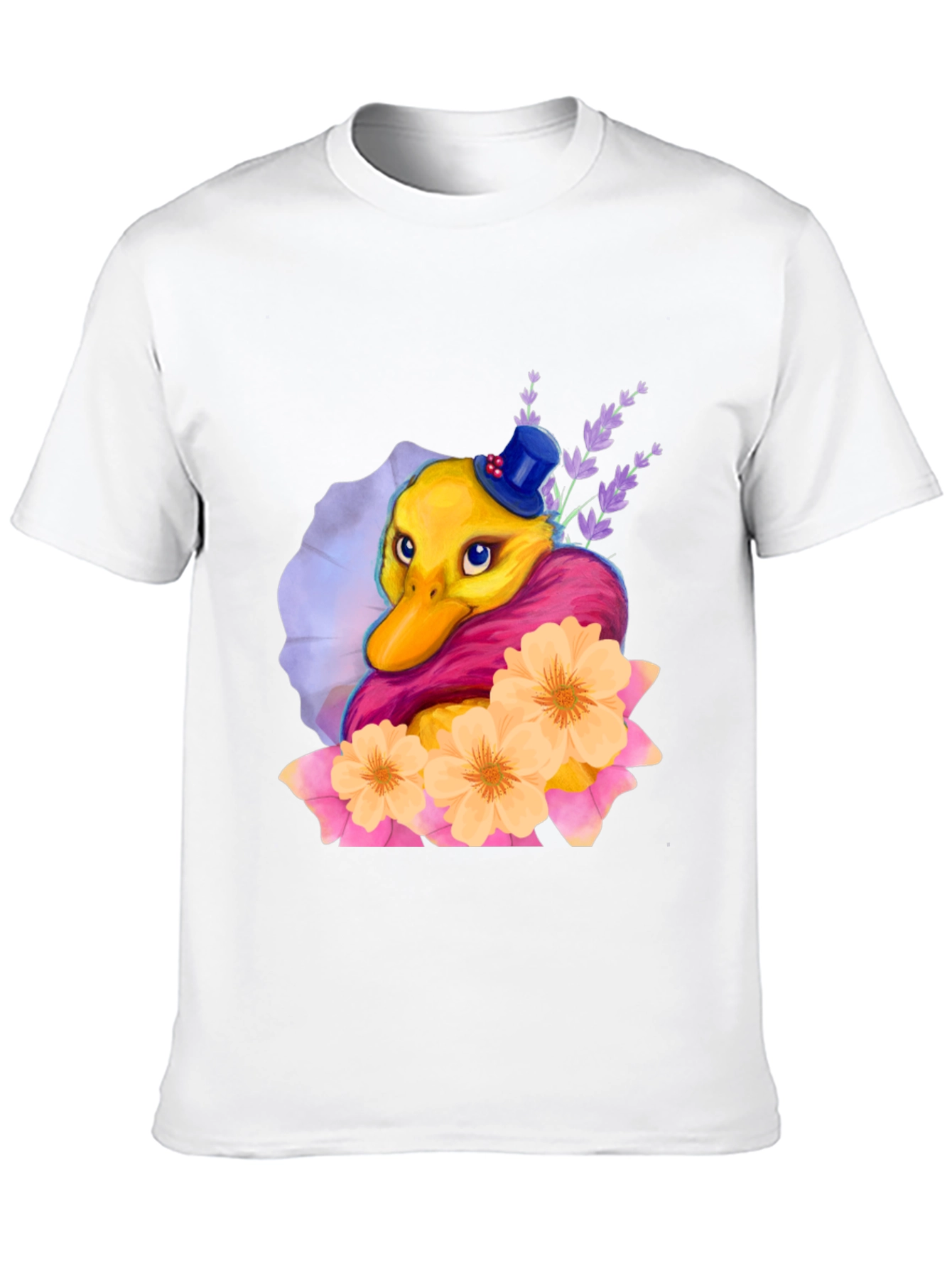 Duck T-Shirt with Flowers