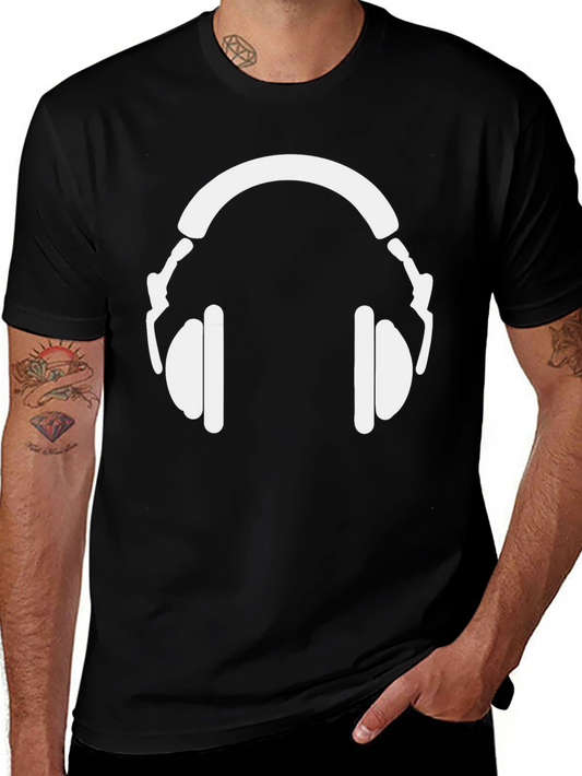 Headphone Graphic Tee - Music Lovers T-Shirt