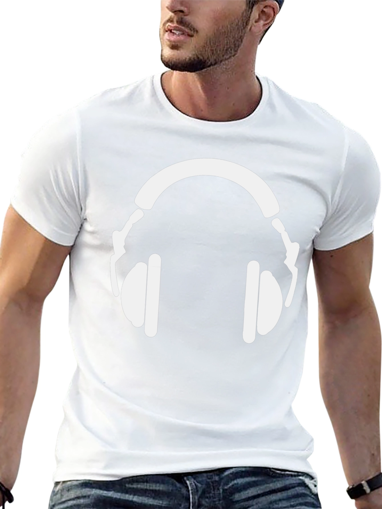 Headphone Graphic Tee - Music Lovers T-Shirt