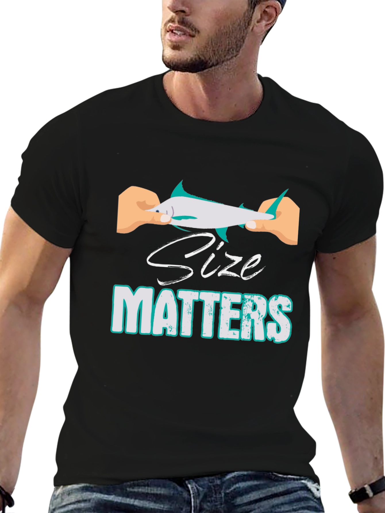 Size Matters Funny Fishing T-Shirt