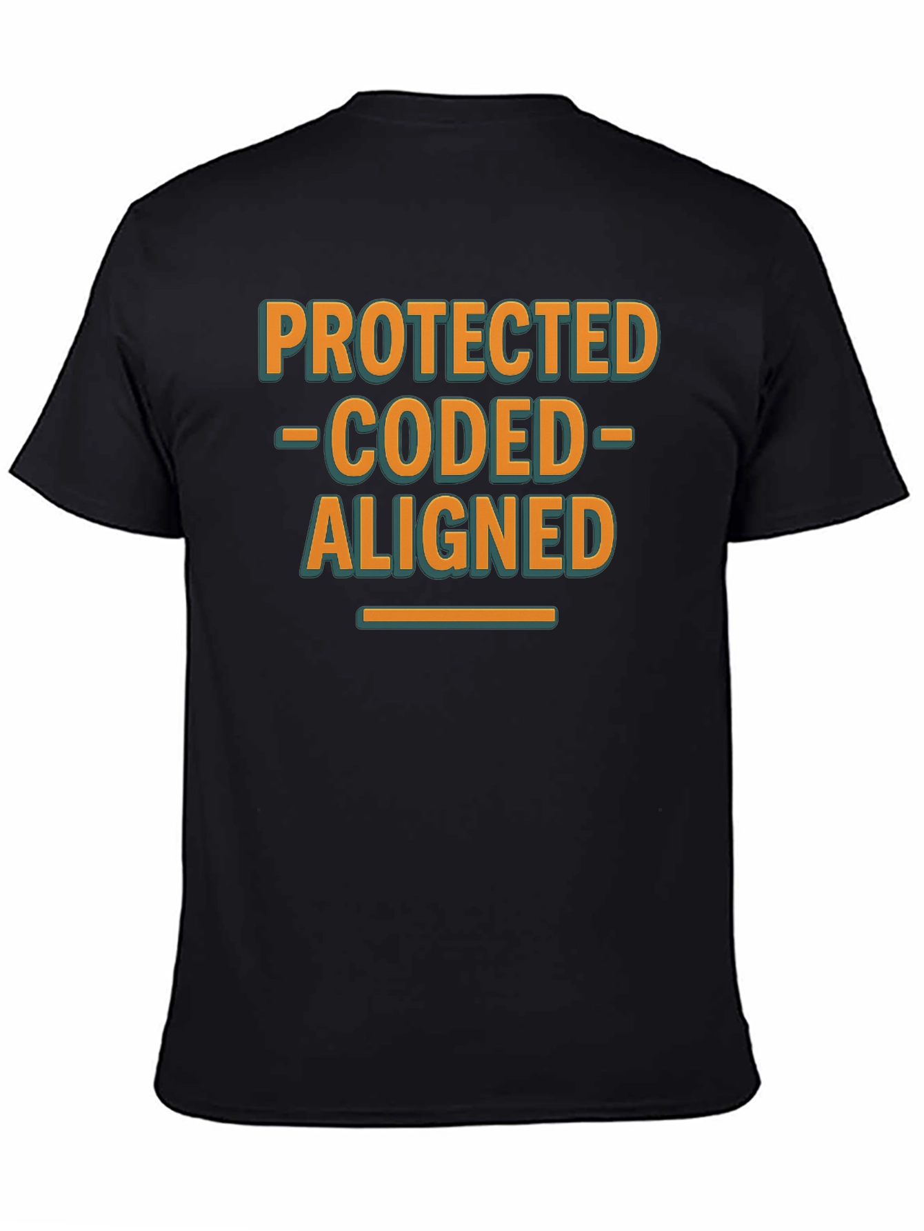 Protected Coded Aligned Graphic T-Shirt