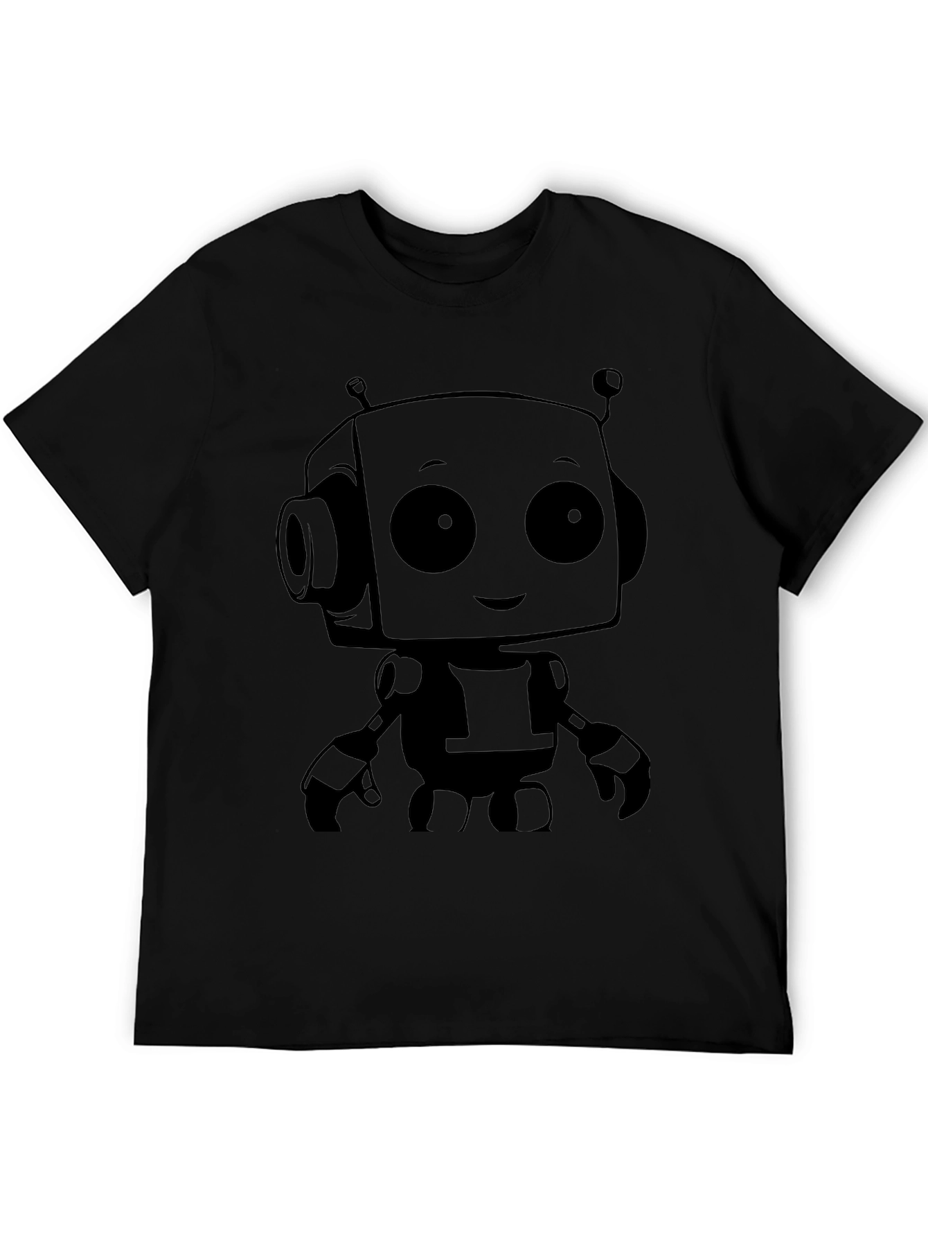 Robot Graphic Print T-Shirt