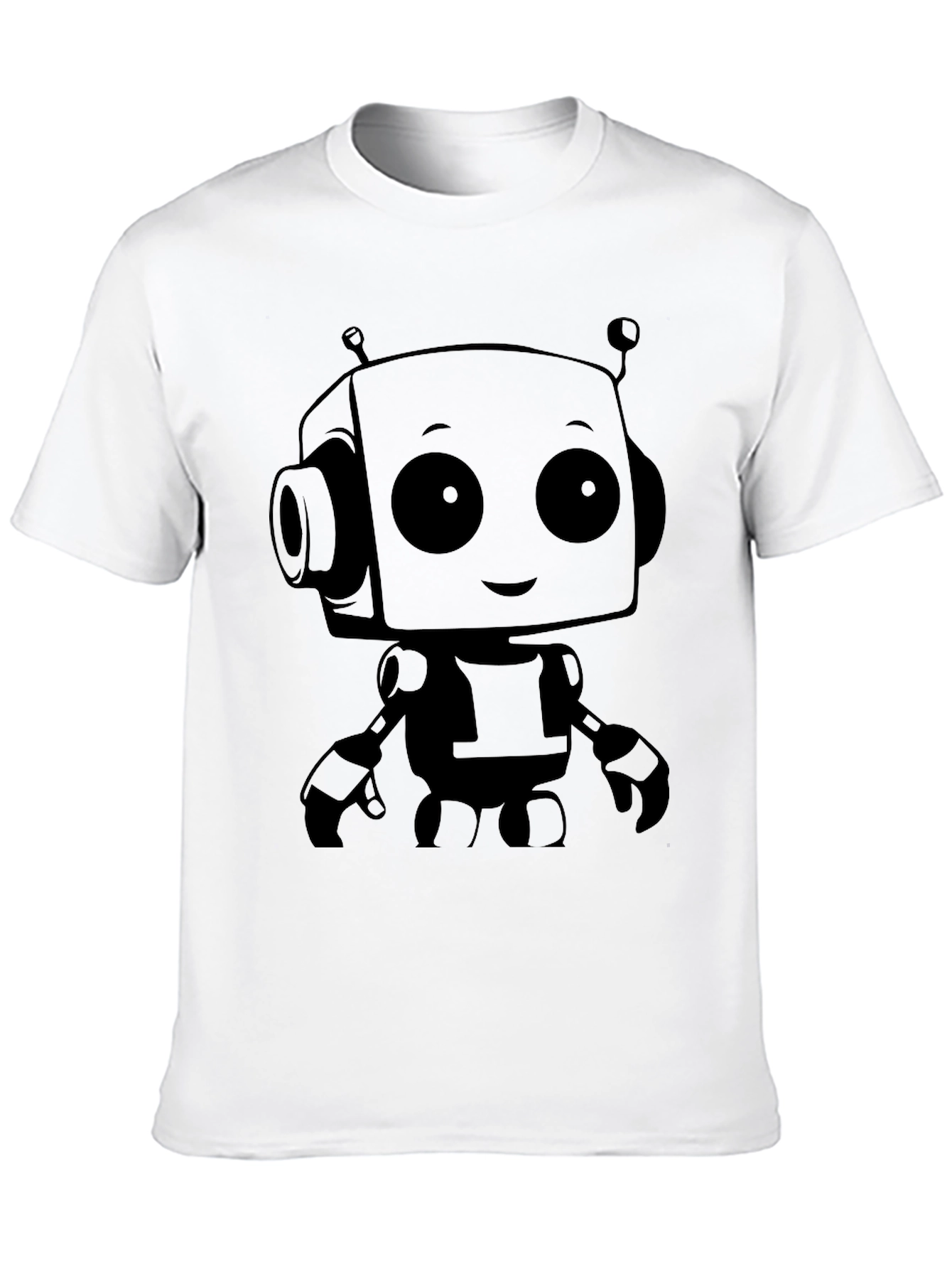 Robot Graphic Print T-Shirt
