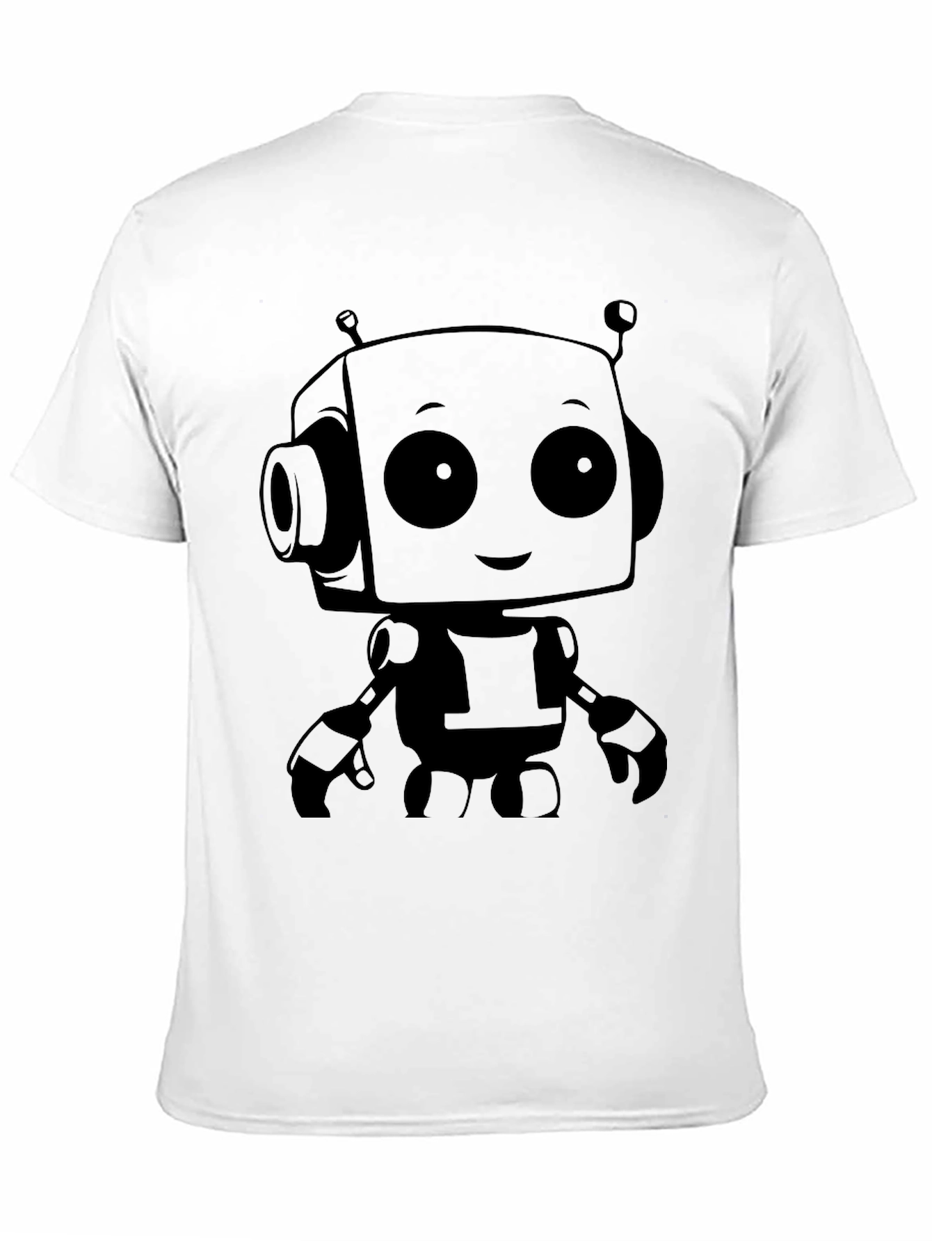 Robot Graphic Print T-Shirt