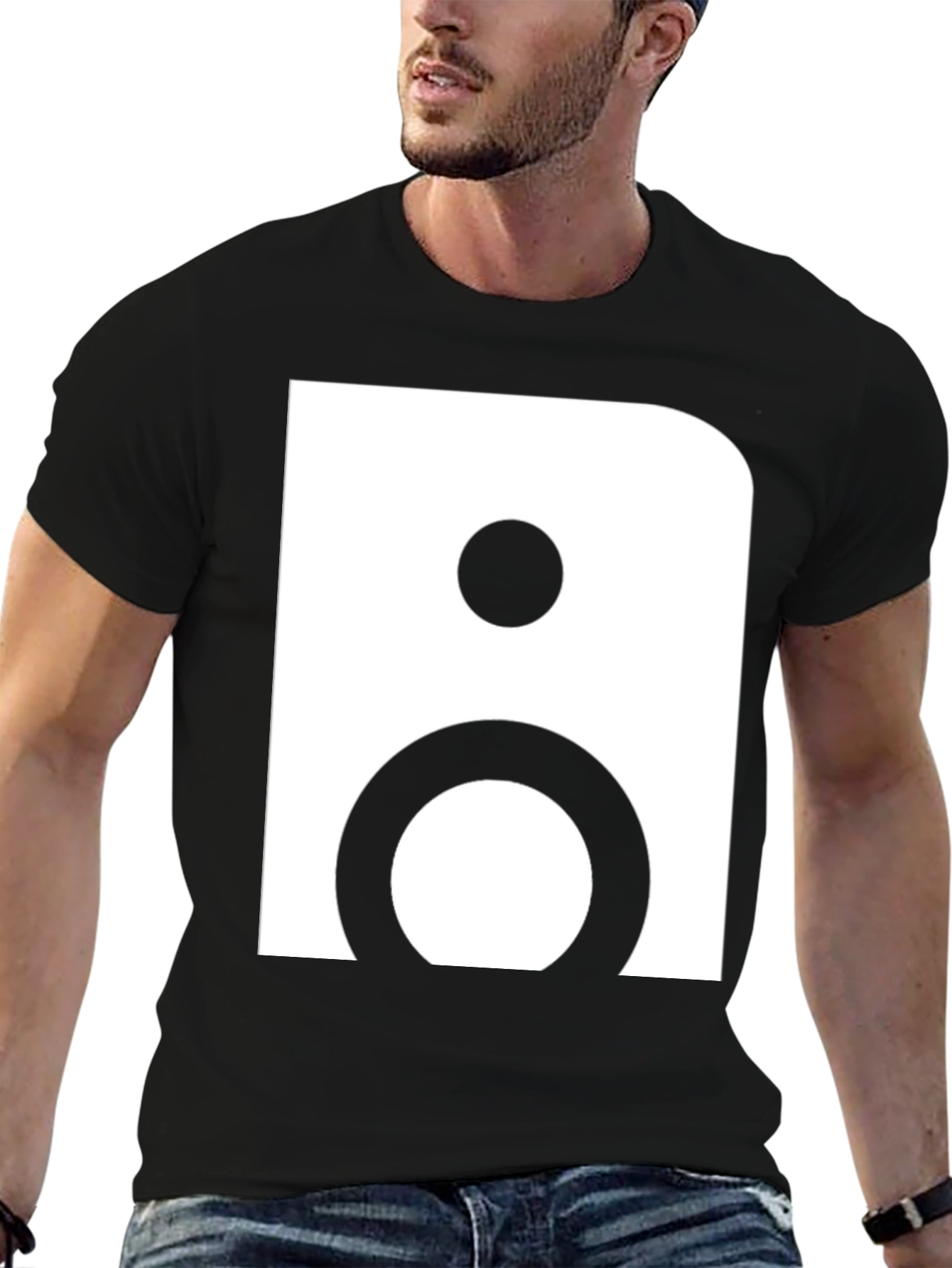 Abstract Graphic Tee - Bold Minimalist Design