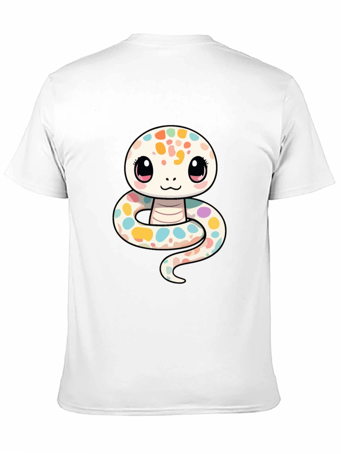 Cute Cartoon Snake Graphic T-Shirt