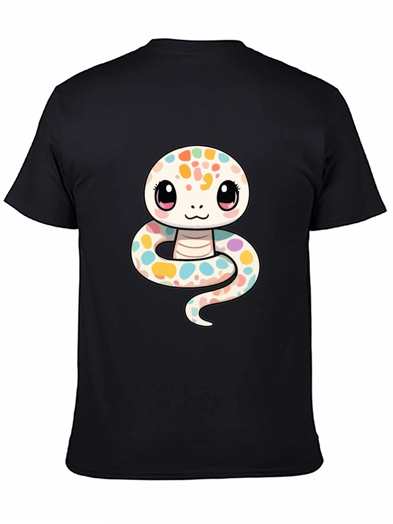 Cute Cartoon Snake Graphic T-Shirt