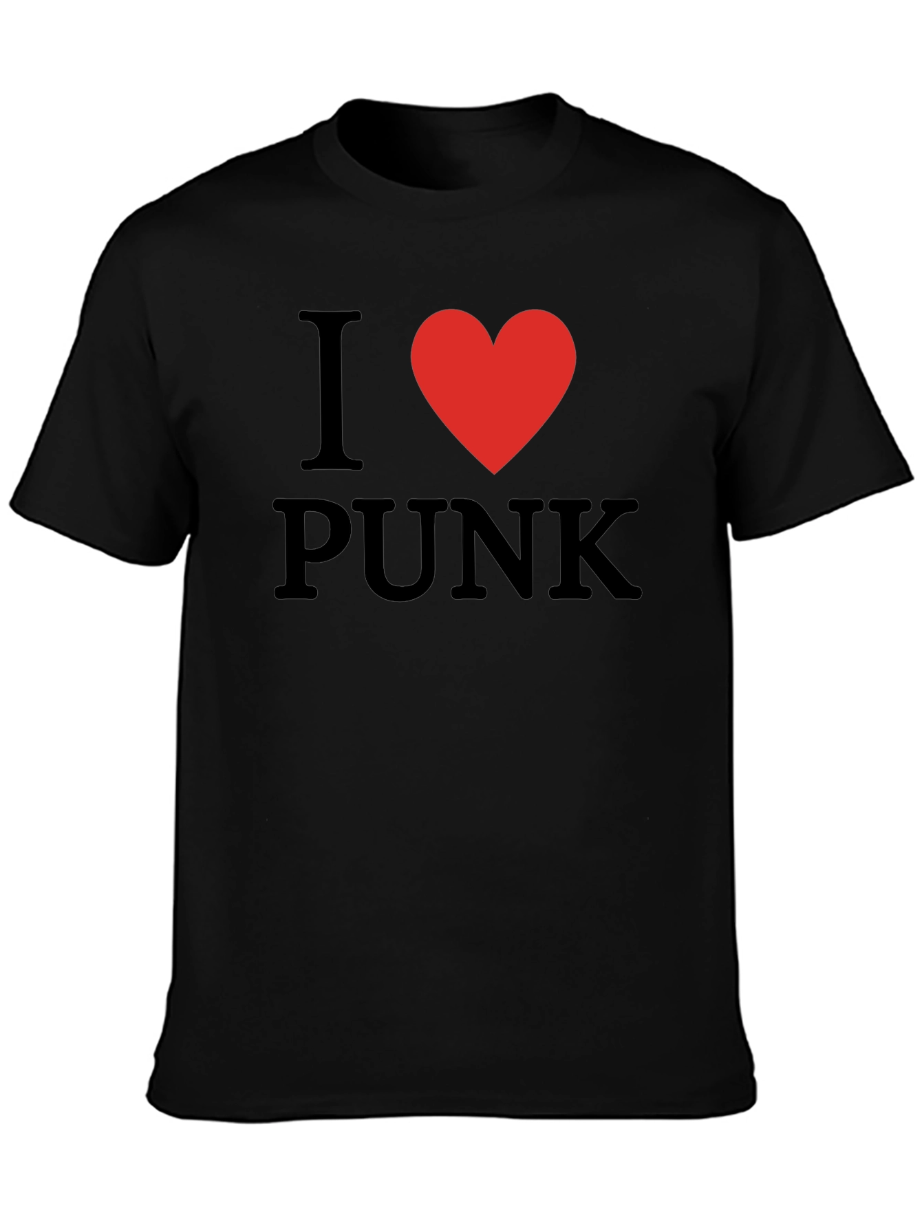 I Love Punk Black T-Shirt