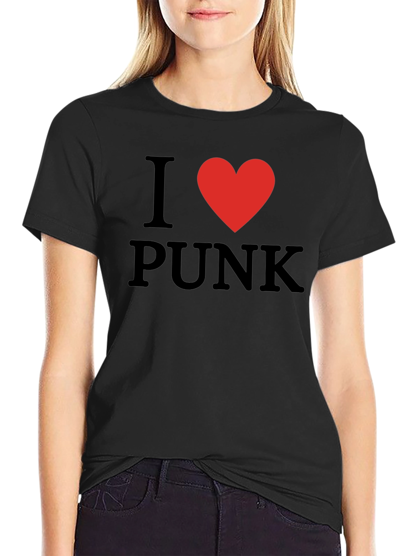 I Love Punk Black T-Shirt