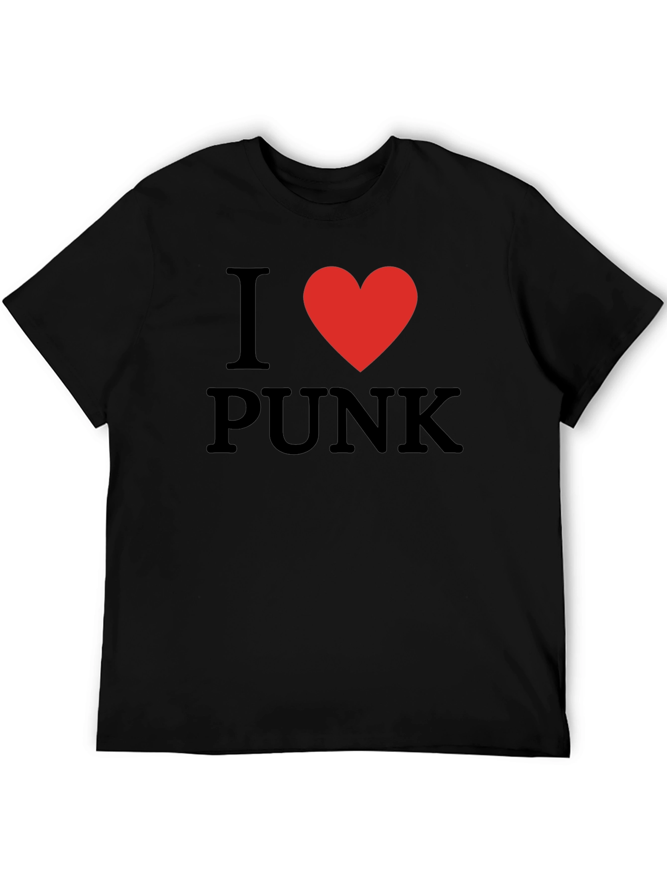 I Love Punk Black T-Shirt
