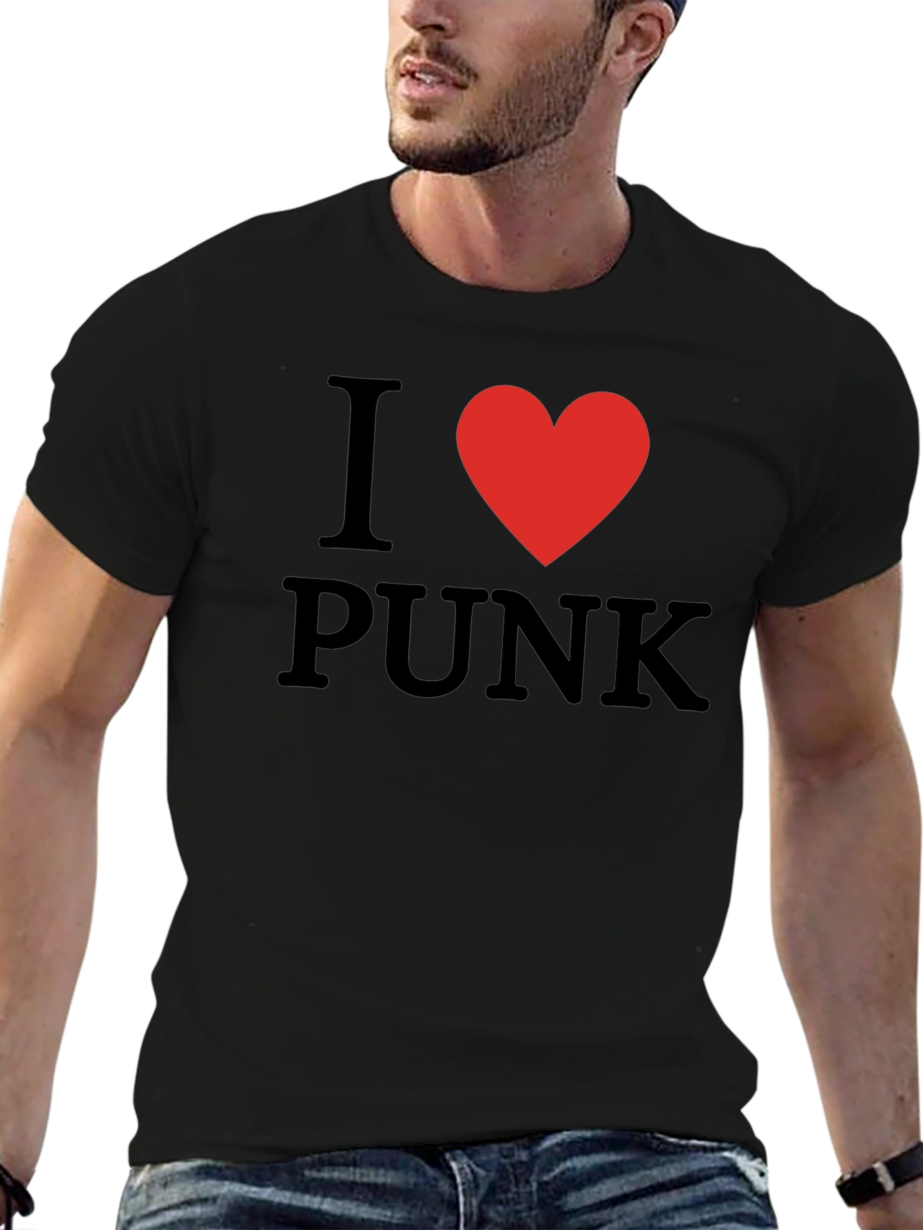 I Love Punk Black T-Shirt