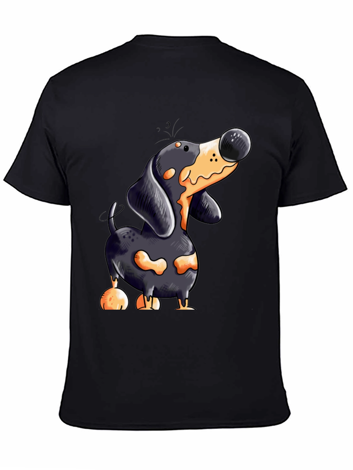 Cartoon Dachshund T-Shirt | Unique Dog Lover Tee