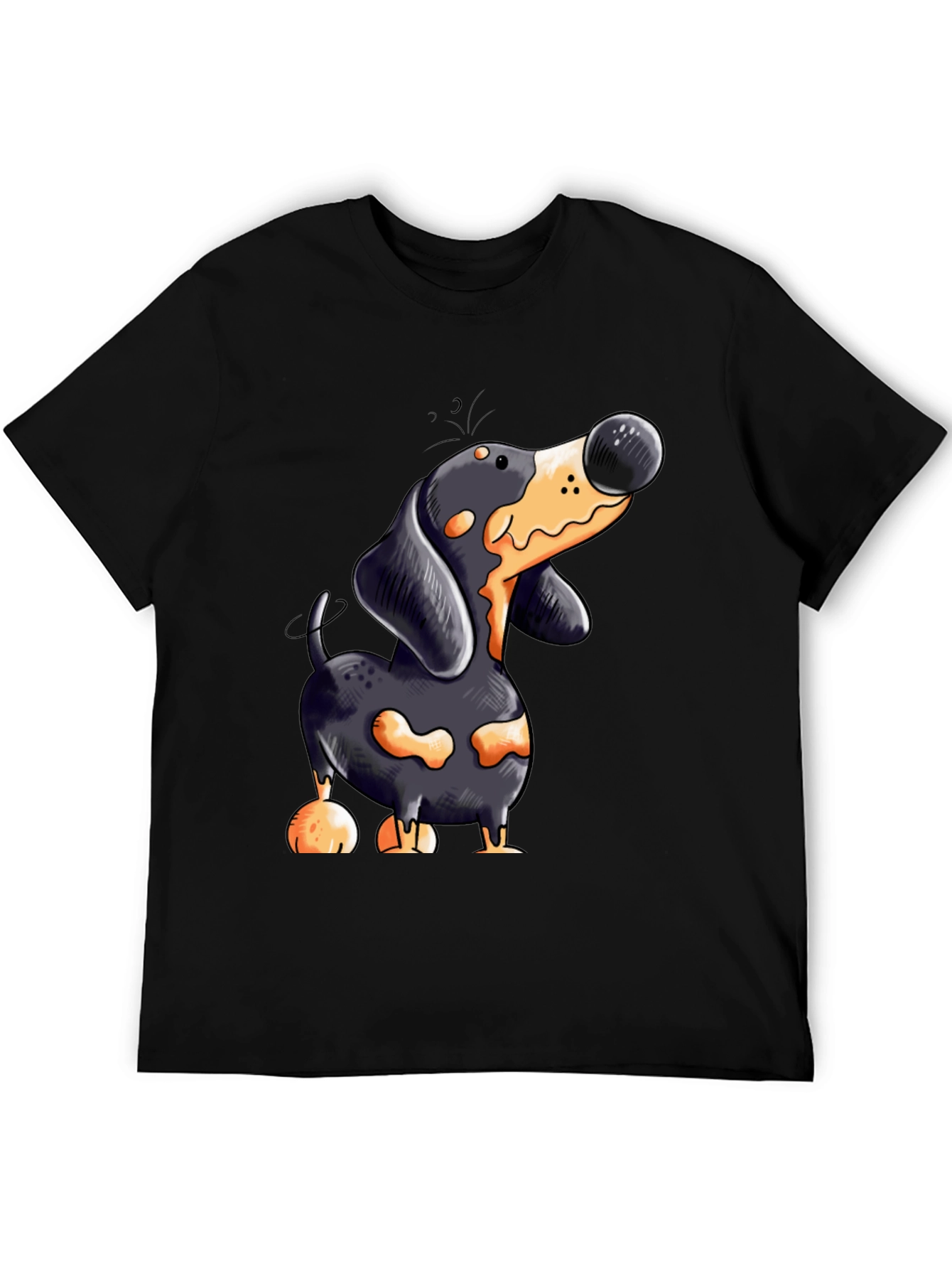Cartoon Dachshund T-Shirt | Unique Dog Lover Tee