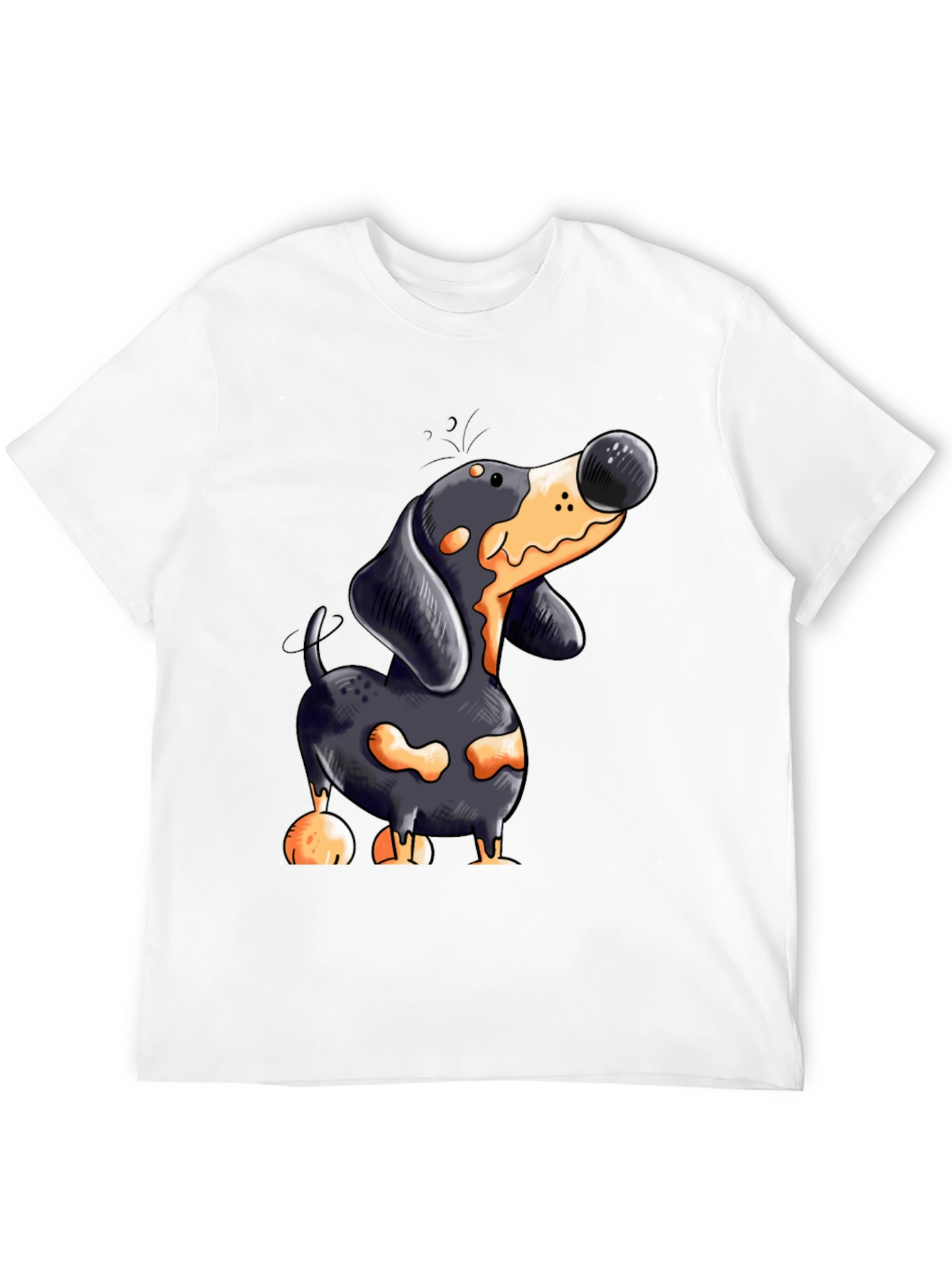 Cartoon Dachshund T-Shirt | Unique Dog Lover Tee