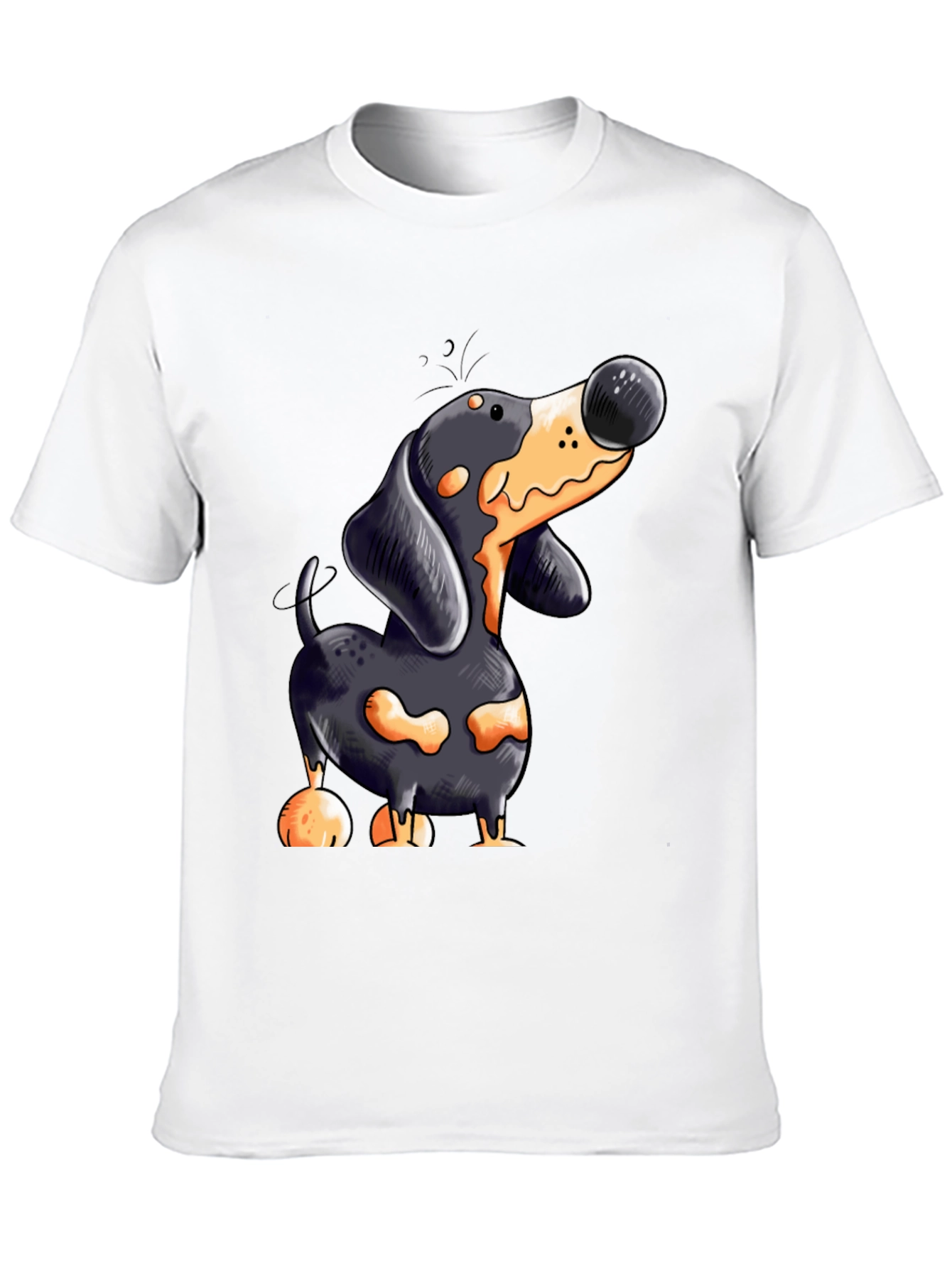 Cartoon Dachshund T-Shirt | Unique Dog Lover Tee