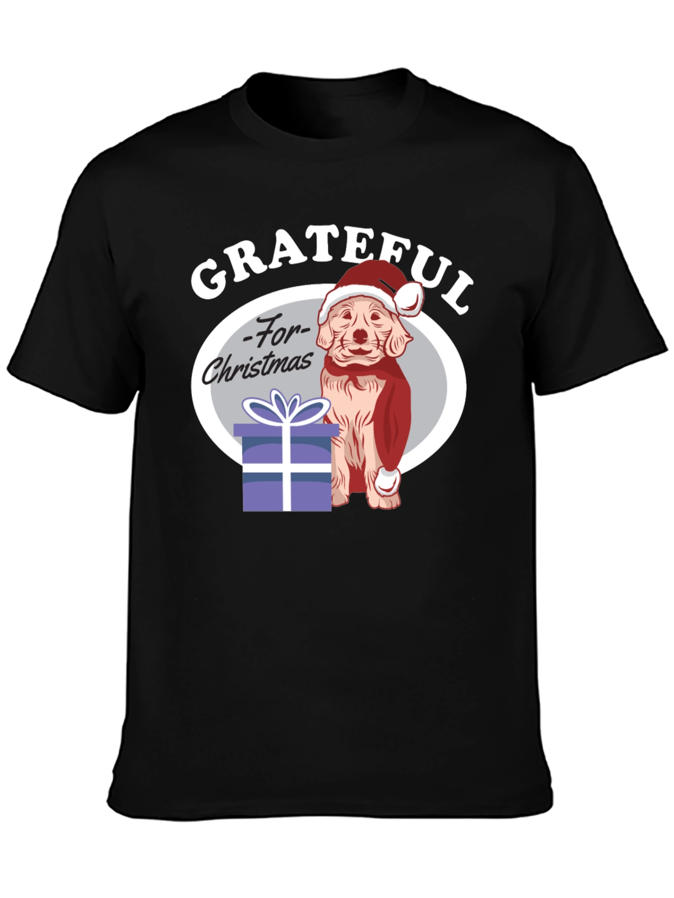 Grateful for Christmas Dog T-Shirt