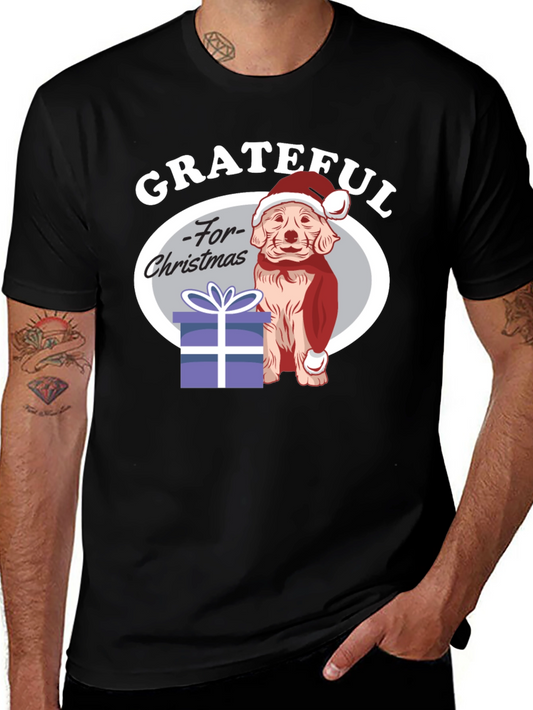 Grateful for Christmas Dog T-Shirt