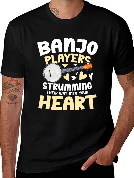 Banjo Players Strumming Heart T-Shirt