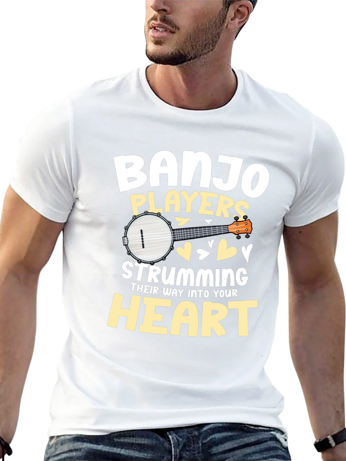 Banjo Players Strumming Heart T-Shirt