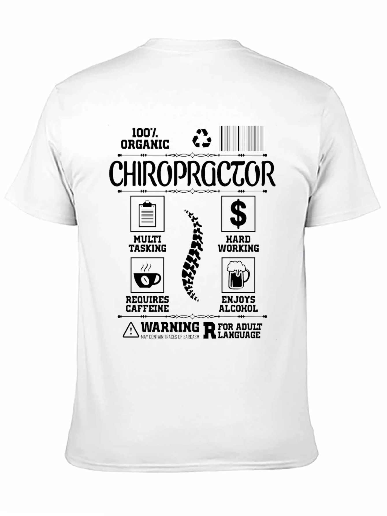 Chiropractor Organic T-Shirt - Adult Humor