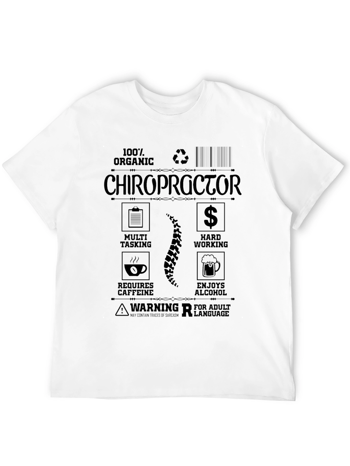 Chiropractor Organic T-Shirt - Adult Humor