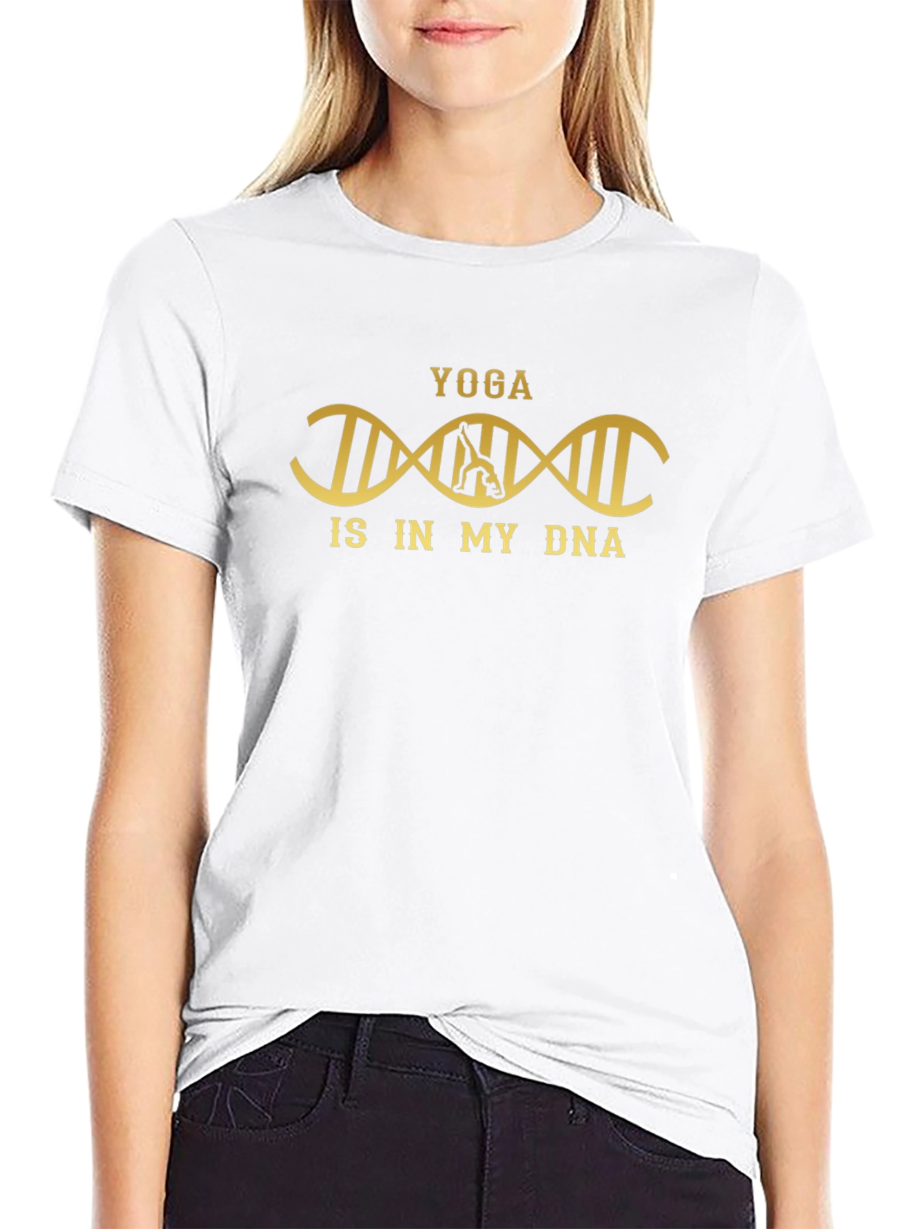 Yoga DNA T-Shirt - Stylish Workout Apparel