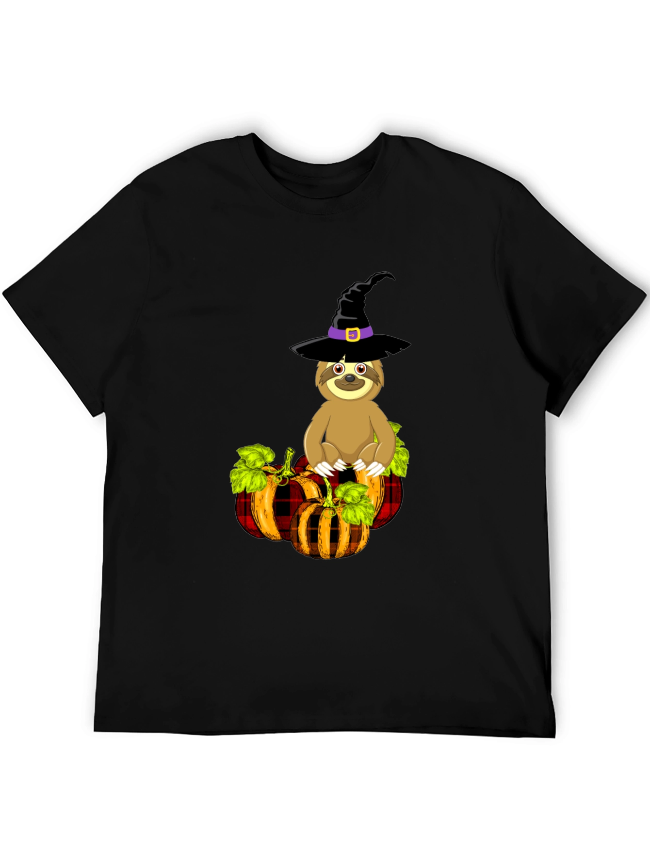 Sloth Witch Pumpkin T-Shirt: Halloween Apparel