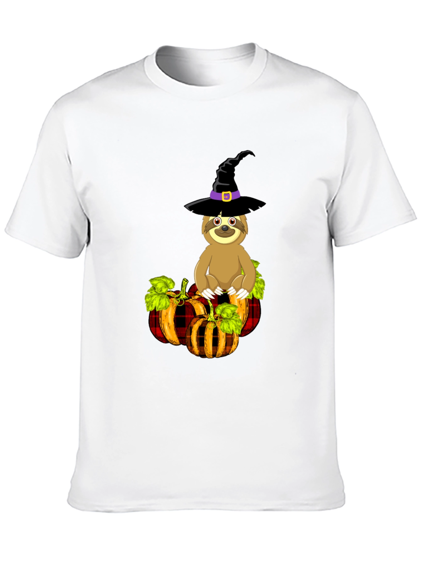 Sloth Witch Pumpkin T-Shirt: Halloween Apparel