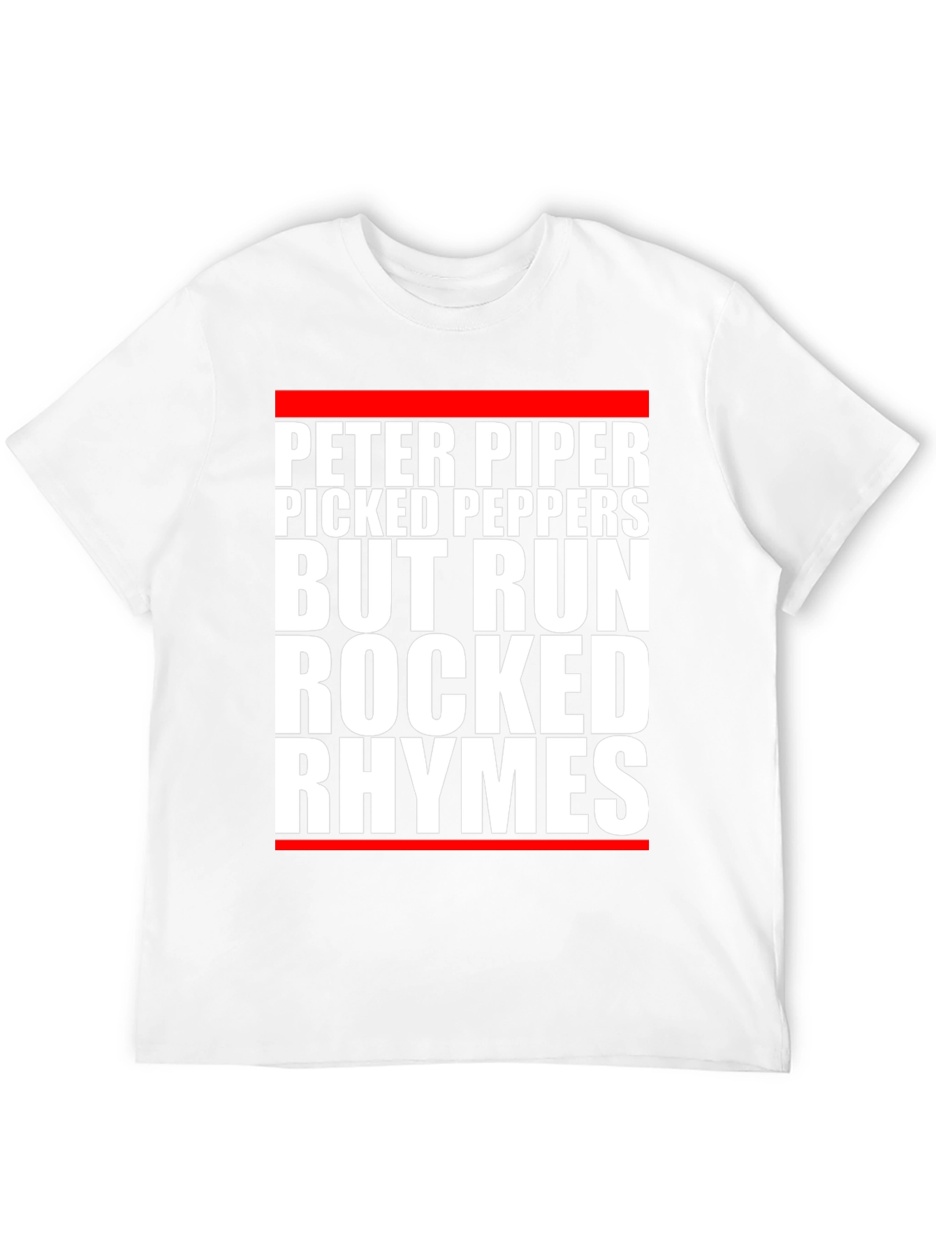 Peter Piper Run Rocked Rhymes Black T-Shirt