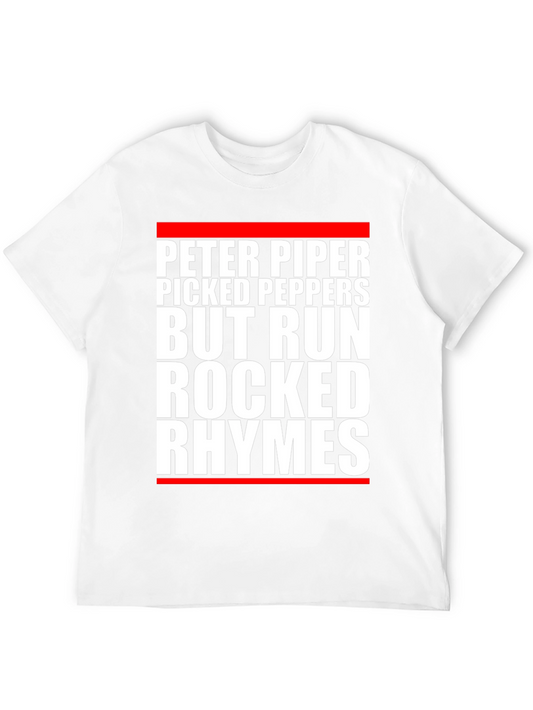 Peter Piper Run Rocked Rhymes Black T-Shirt