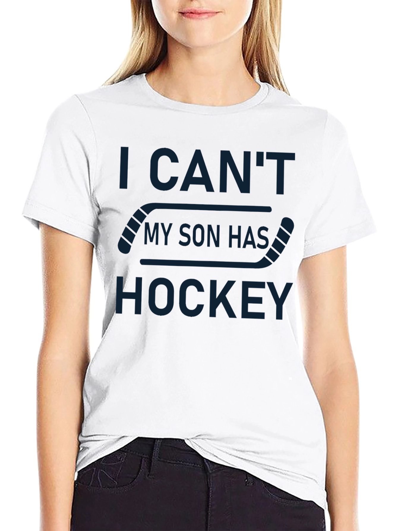 I Cant My Son Has Hockey T-Shirt