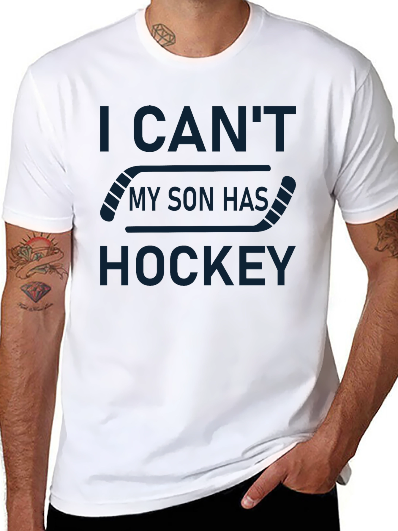 I Cant My Son Has Hockey T-Shirt