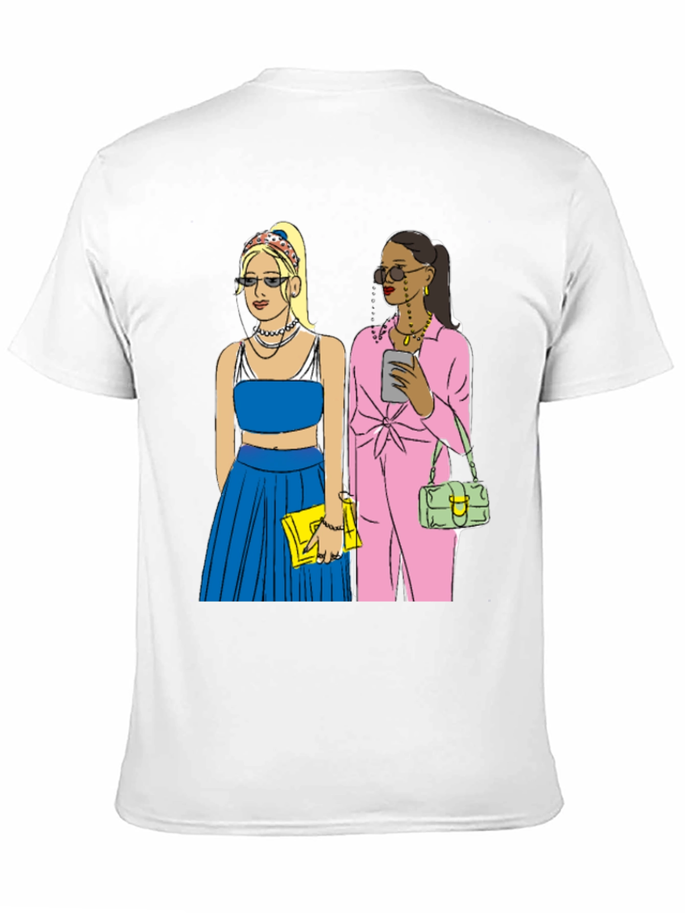 Stylish Graphic Tee with Fashion Icon Design