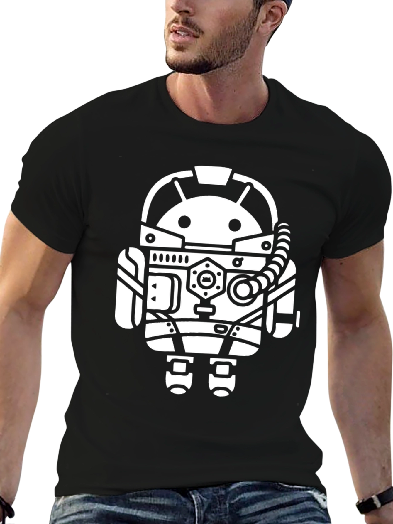 Android Astronaut Black T-Shirt
