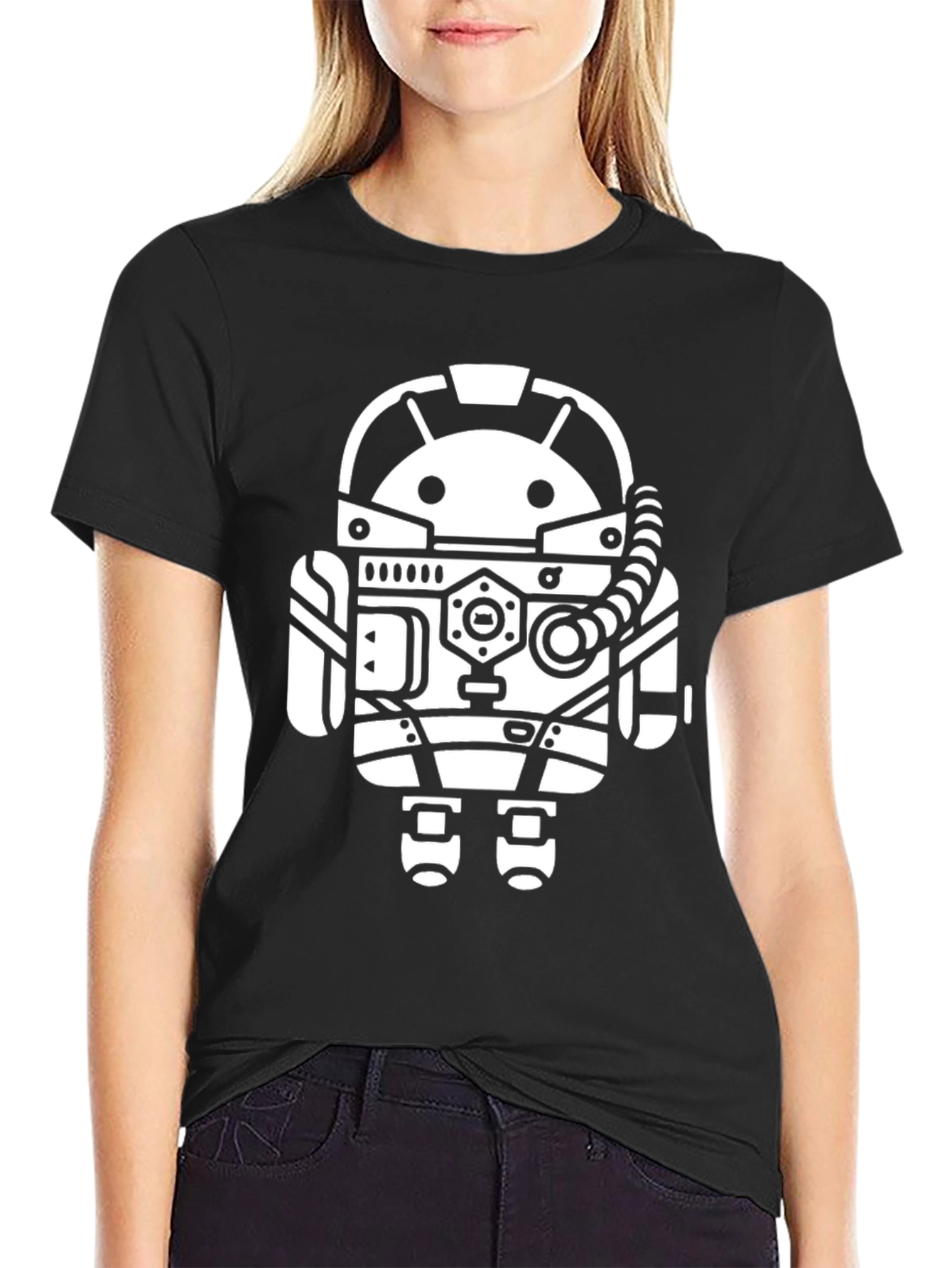 Android Astronaut Black T-Shirt