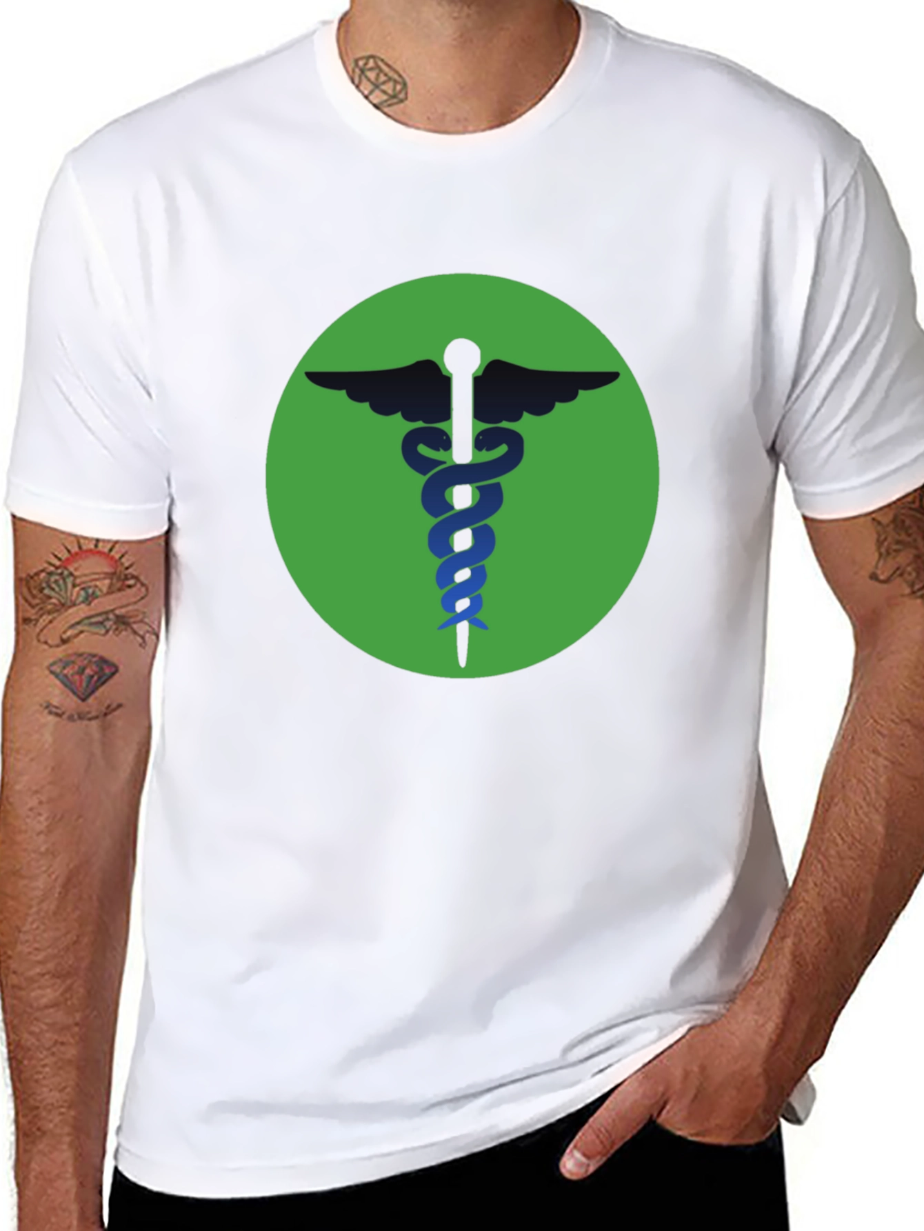 Caduceus T-Shirt - Medical Symbol Graphic Tee