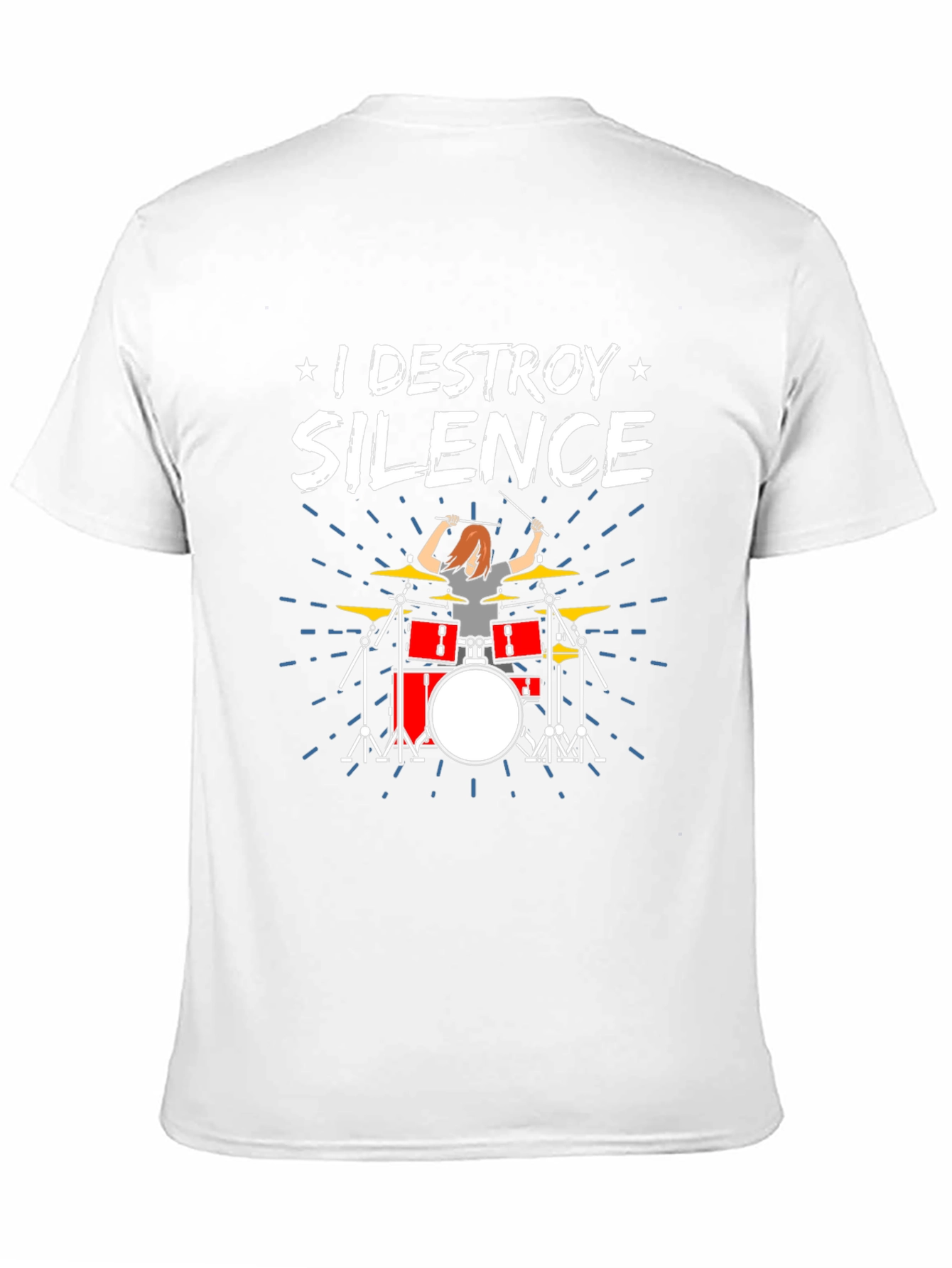 I Destroy Silence Drummer Graphic Tee