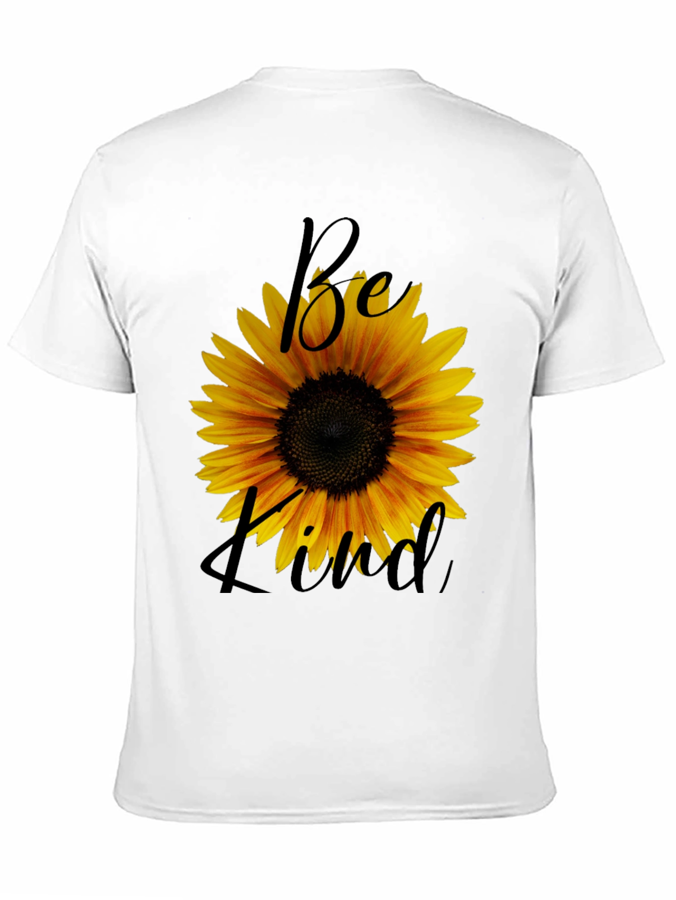 Sunflower Be Kind Graphic Black T-Shirt