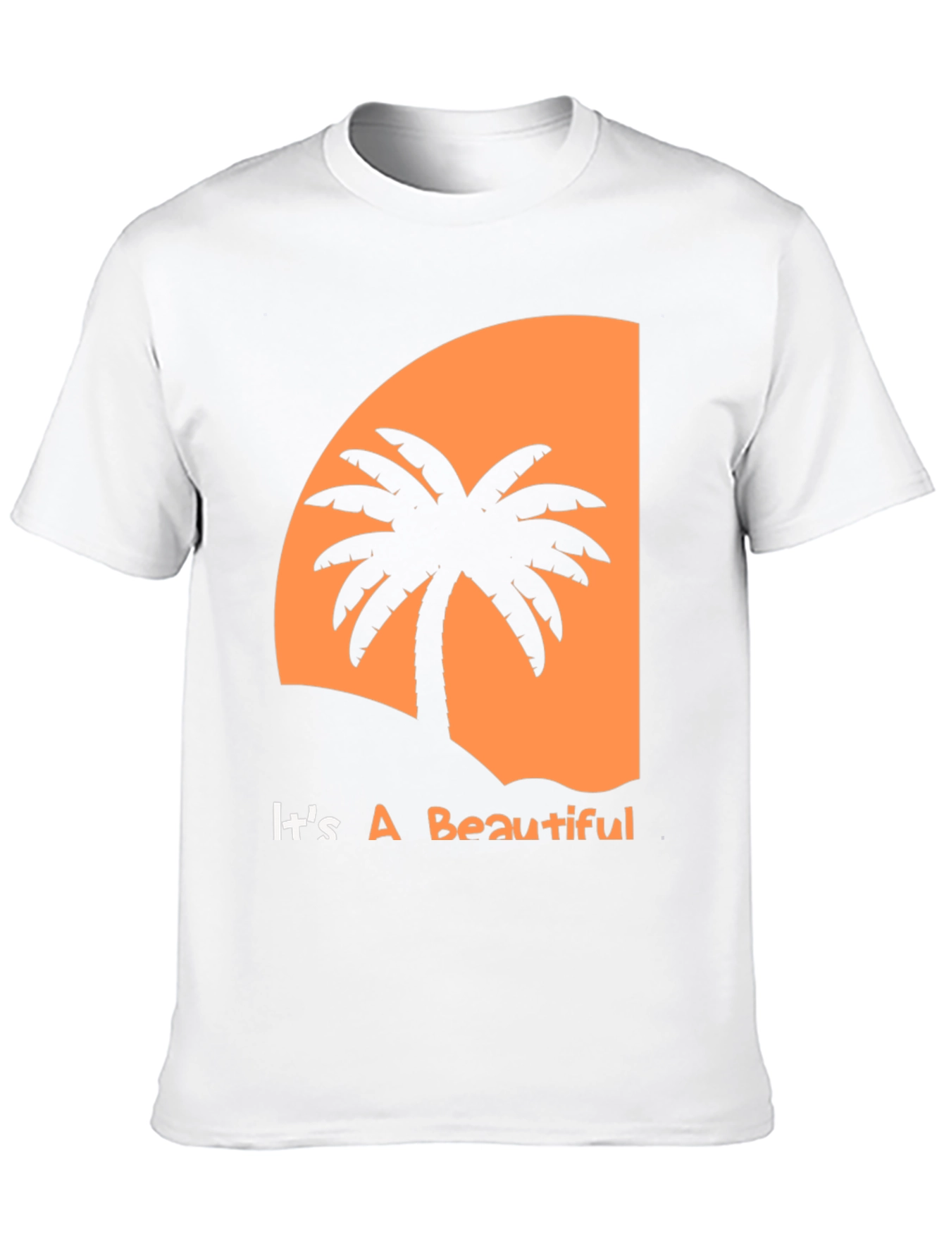 Tropical Sunset Palm Tree Graphic Tee