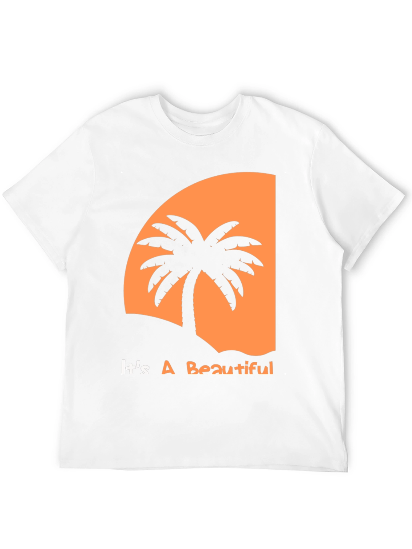 Tropical Sunset Palm Tree Graphic Tee