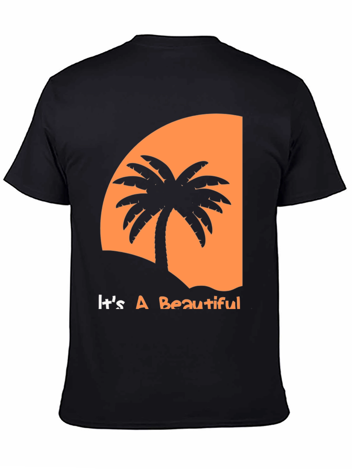 Tropical Sunset Palm Tree Graphic Tee