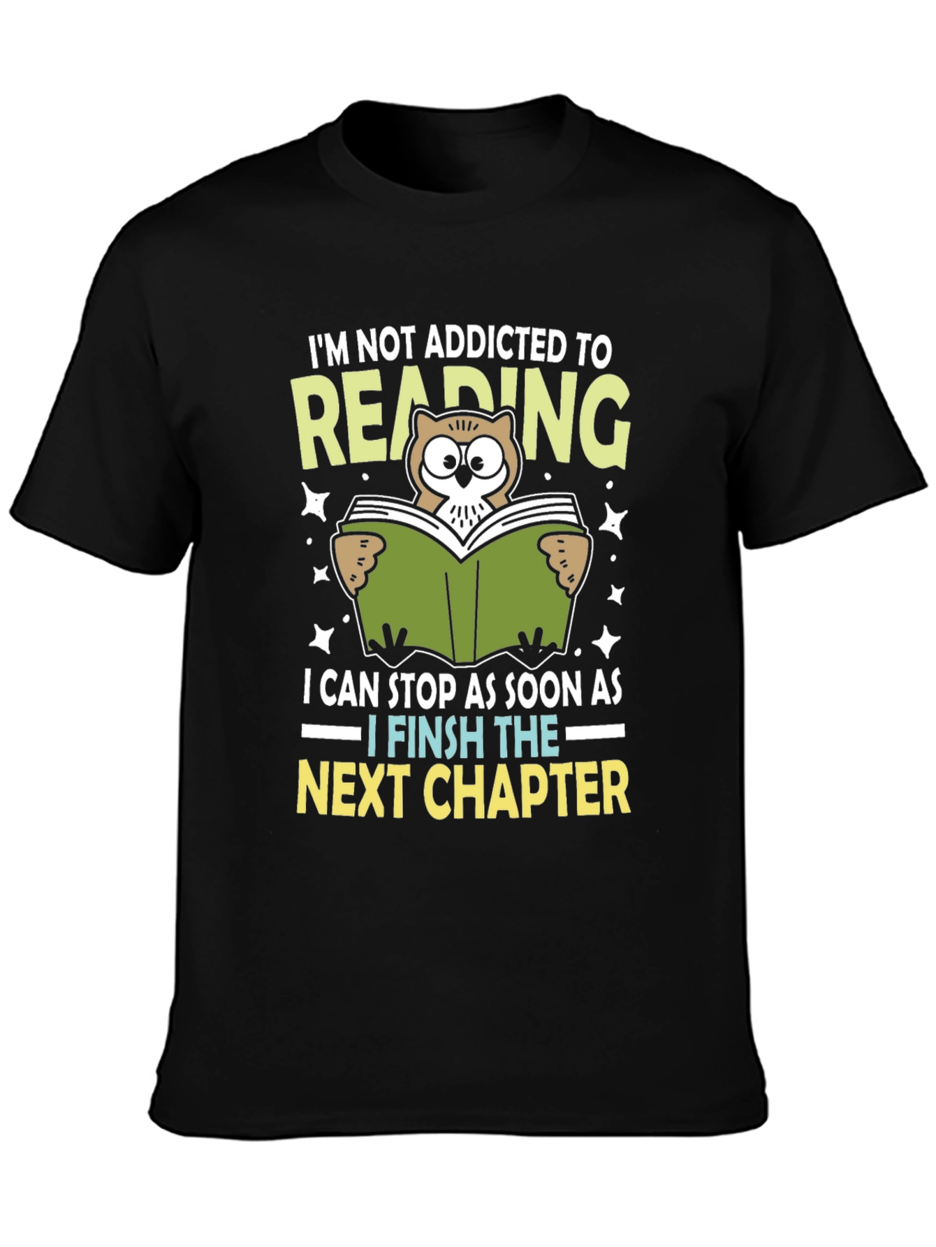Reading Addict T-Shirt - Owl Lover