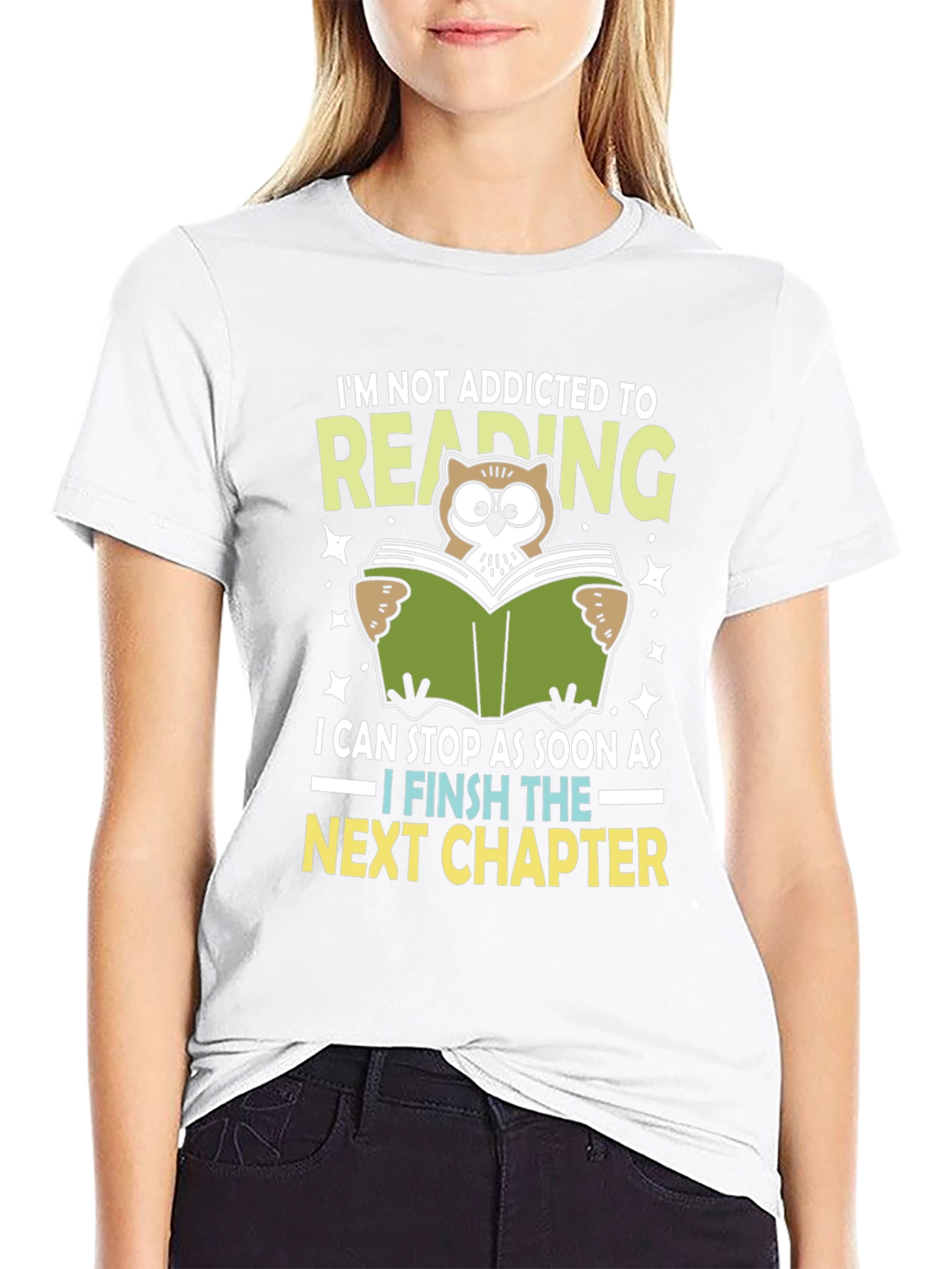 Reading Addict T-Shirt - Owl Lover