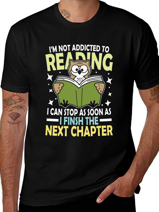 Reading Addict T-Shirt - Owl Lover