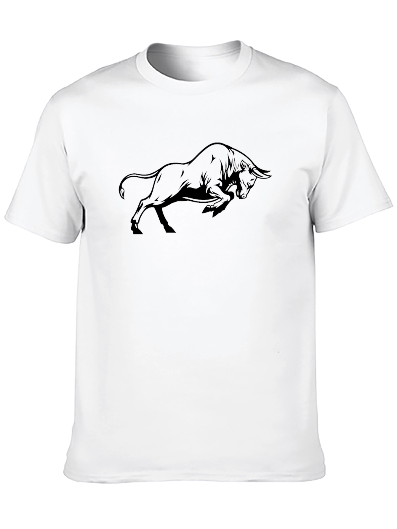 Black Bull Graphic Tee - Mens Casual Shirt