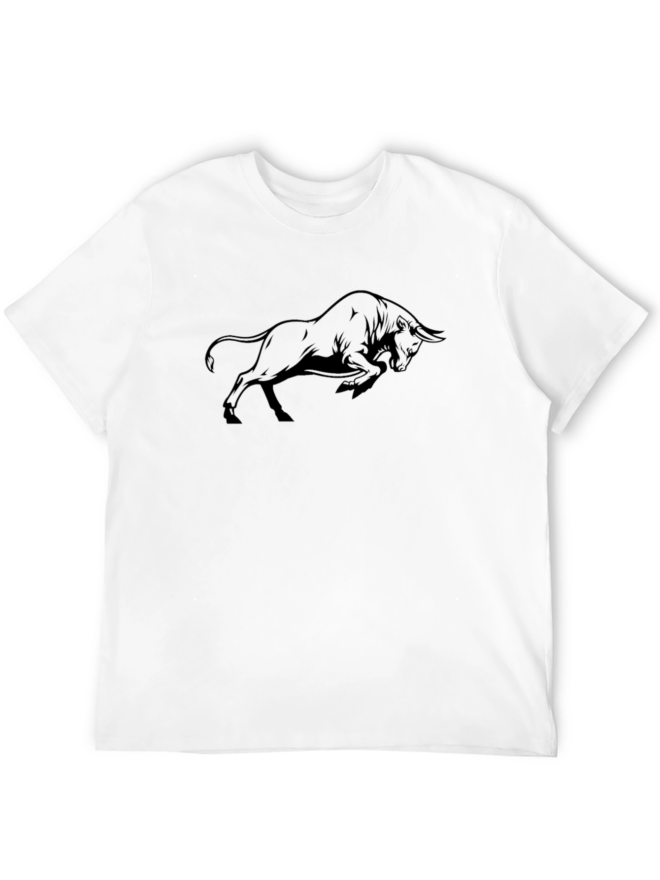 Black Bull Graphic Tee - Mens Casual Shirt
