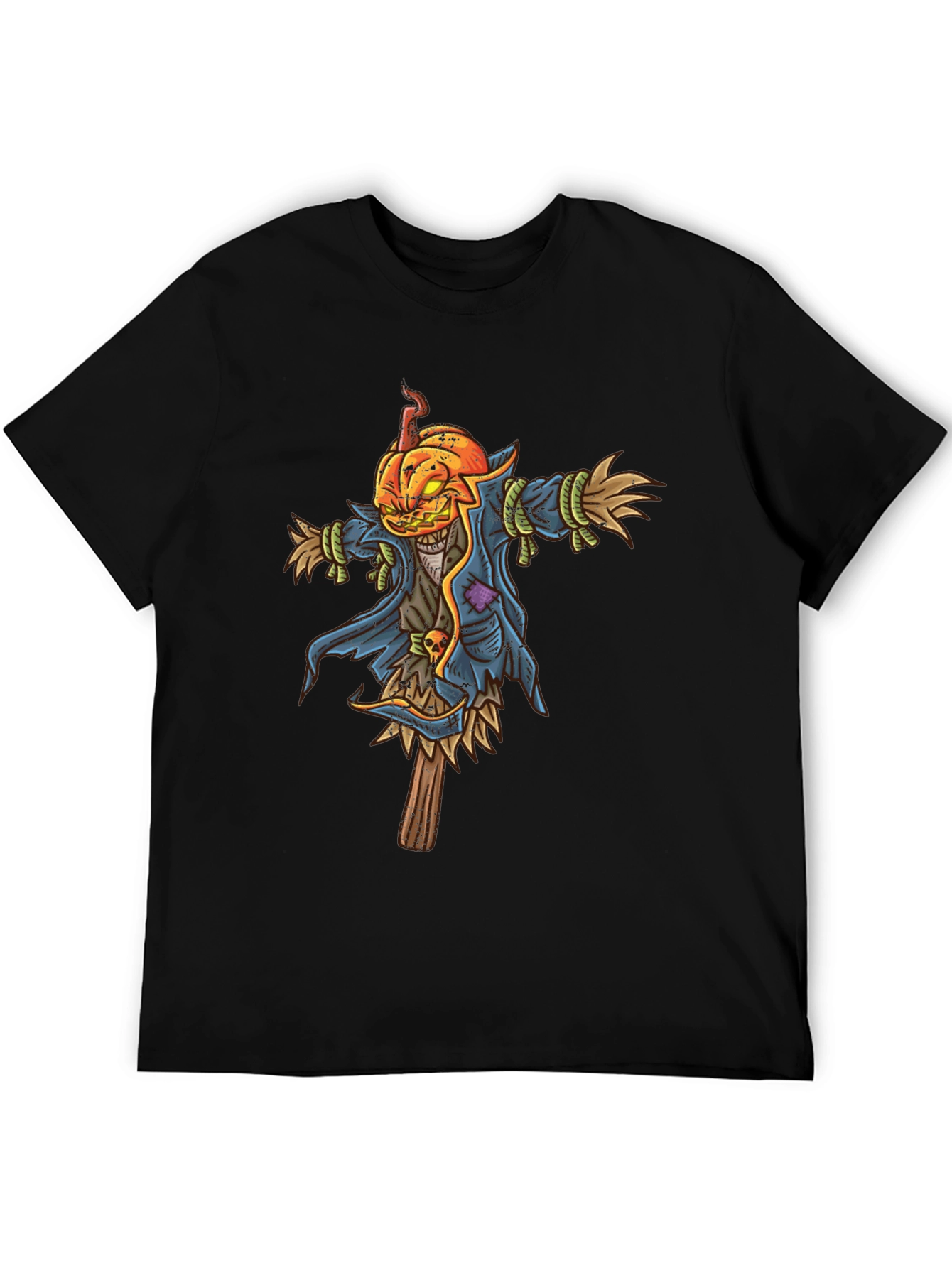 Pumpkin Head Scarecrow Graphic Tee