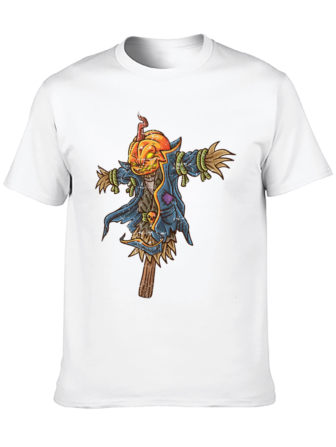 Pumpkin Head Scarecrow Graphic Tee